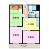 メゾンフラワー 3DKの間取り