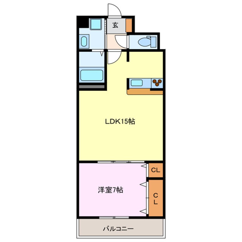 間取図 名古屋市営地下鉄鶴舞線/上小田井駅 徒歩27分 2階 築13年