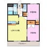 ブリックヒルズ 2LDKの間取り