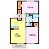 名古屋市営地下鉄東山線/中村公園駅 バス:13分:停歩4分 2階 築14年 2LDKの間取り