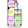 青山マンション 3DKの間取り