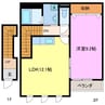 トロワ　アンジェロ 1LDKの間取り