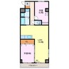 テネラメンテ 2LDKの間取り