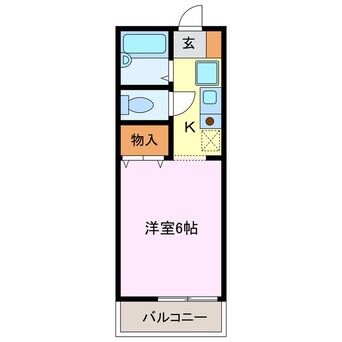 間取図 名鉄犬山線/西春駅 徒歩7分 1階 築29年