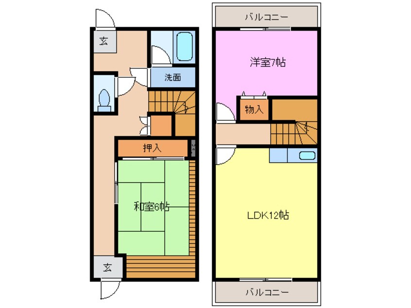 間取図 ツインステージ比良