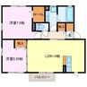 ジュネス五条 2LDKの間取り