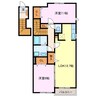 ＣＬＥＭＥＮＴ 2LDKの間取り