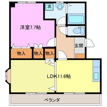 間取図 エメラルド・ノービレⅢ