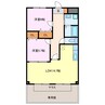 クレアール古城 2LDKの間取り
