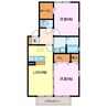 クレール 2LDKの間取り