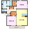 名古屋市営地下鉄鶴舞線/庄内緑地公園駅 徒歩5分 3階 築16年 2LDKの間取り