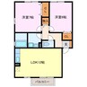 リビオ　ミズノ 2LDKの間取り