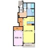 ラフィネＦ 1LDKの間取り