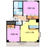 セントレア 2LDKの間取り