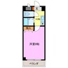 ルーチェパラシオ 1Kの間取り