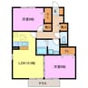 キャッツＡ 2LDKの間取り