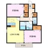 キャッツＡ 2LDKの間取り