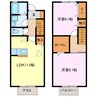 キャッツＢ 2LDKの間取り