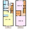 キャッツＢ 2LDKの間取り