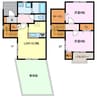 東海交通事業城北線/尾張星の宮駅 徒歩7分 1-2階 築17年 2LDKの間取り