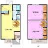 名鉄犬山線/上小田井駅 徒歩27分 1-2階 築20年 2LDKの間取り