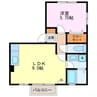 マ・メゾン参番館 1LDKの間取り