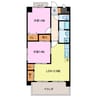 サンヒルズ高田 2LDKの間取り