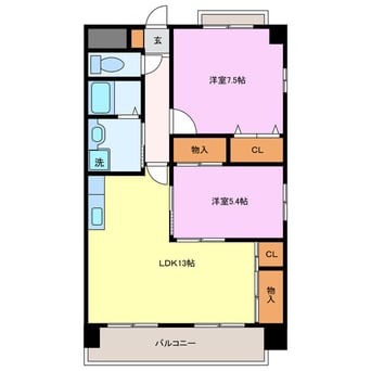 間取図 サンヒルズ高田