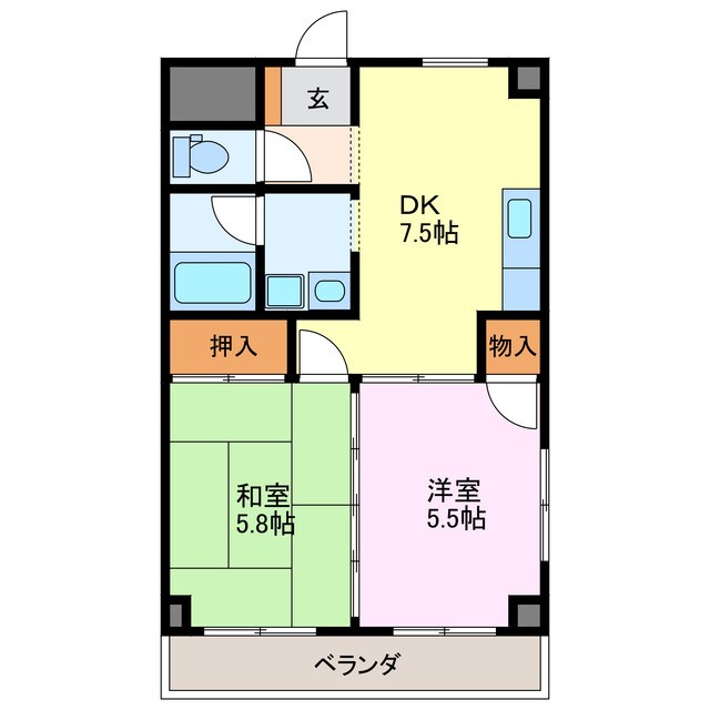 間取り図 サンメゾン西春