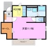 名古屋市営地下鉄鶴舞線/上小田井駅 徒歩13分 1階 築11年 1Kの間取り