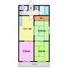 宮田ビル 3DKの間取り
