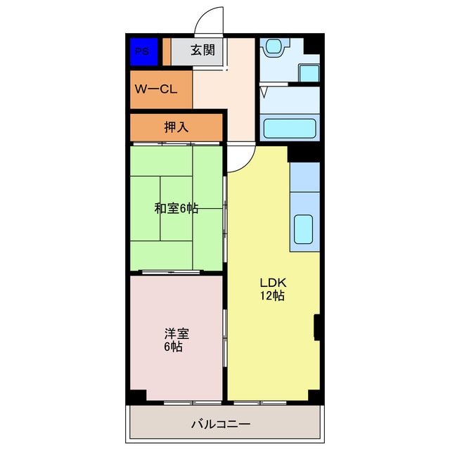 間取り図 グランドール緑地公園
