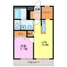 レジデンス八竜 1LDK+Sの間取り