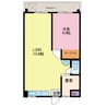 OS・SKYマイネビル 1LDKの間取り