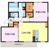 名古屋市営地下鉄東山線/中村公園駅 バス:7分:停歩3分 3階 築11年 2LDKの間取り