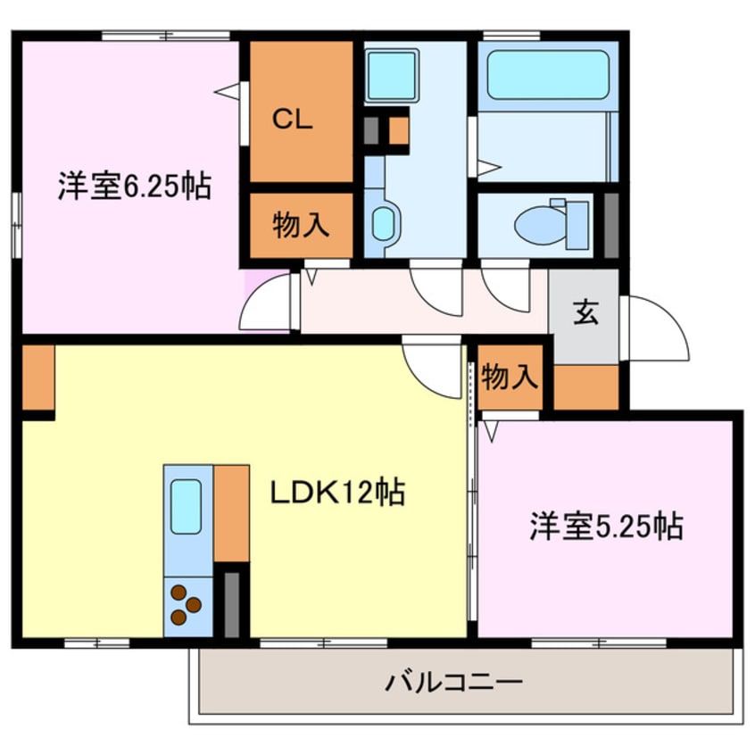 間取図 セジュール秀Ⅱ