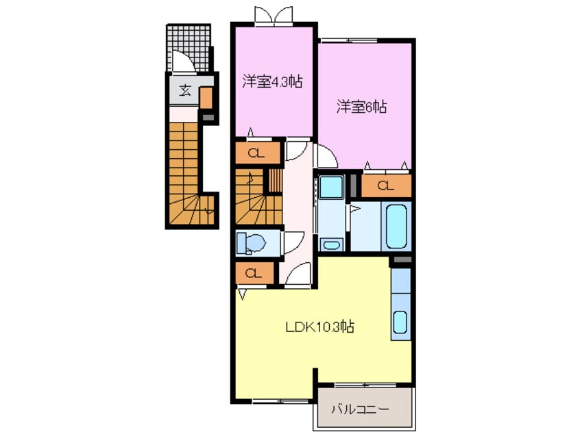 間取図 カーサアブニール
