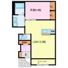 フェリース 1LDKの間取り