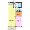 ツインズ新川Ｂ棟 1LDKの間取り