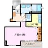 ラフィネＨ 1Kの間取り