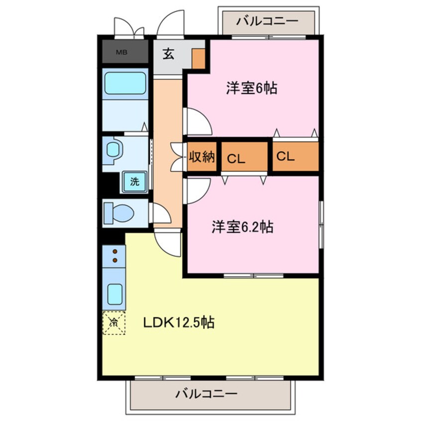 間取図 ライヒフロイデ