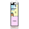 シティコザワ 1DKの間取り