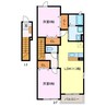 ミルトⅠ 2LDKの間取り