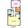 ハイツフローラ 1LDKの間取り