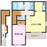 第三ペルスネージュ 1LDKの間取り
