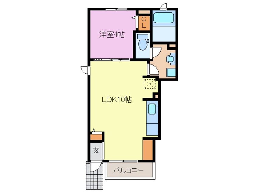 間取図 ヴィラ　フレスカⅡ