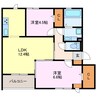 ＷＥＳＴ ＣＯＵＲＴ 2LDKの間取り
