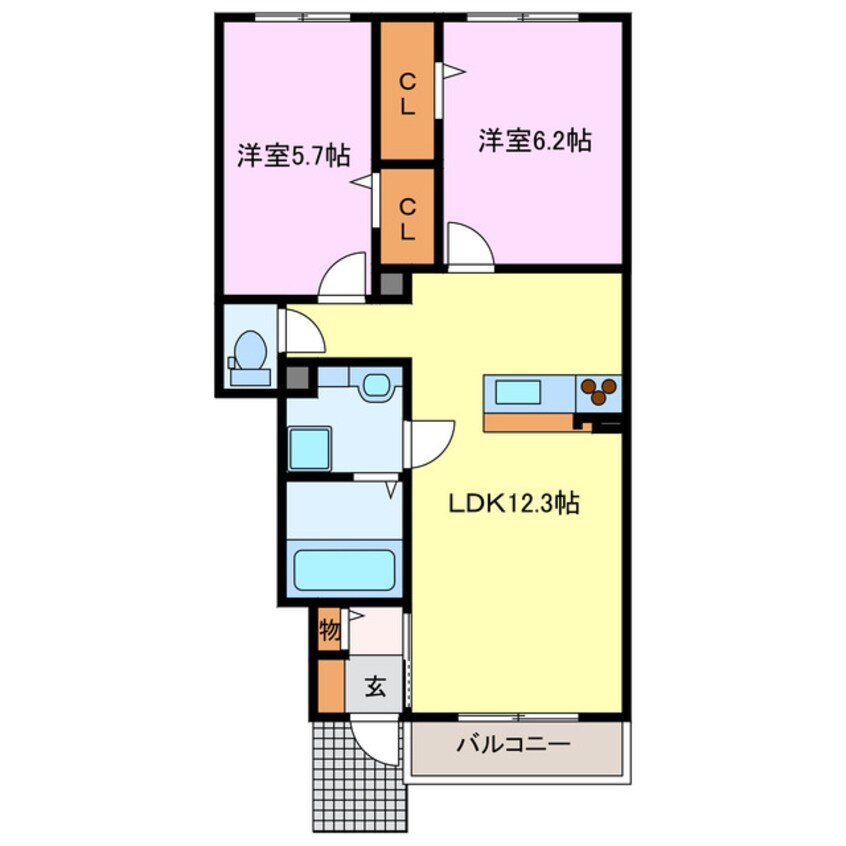 間取図 セジュールＥＸ
