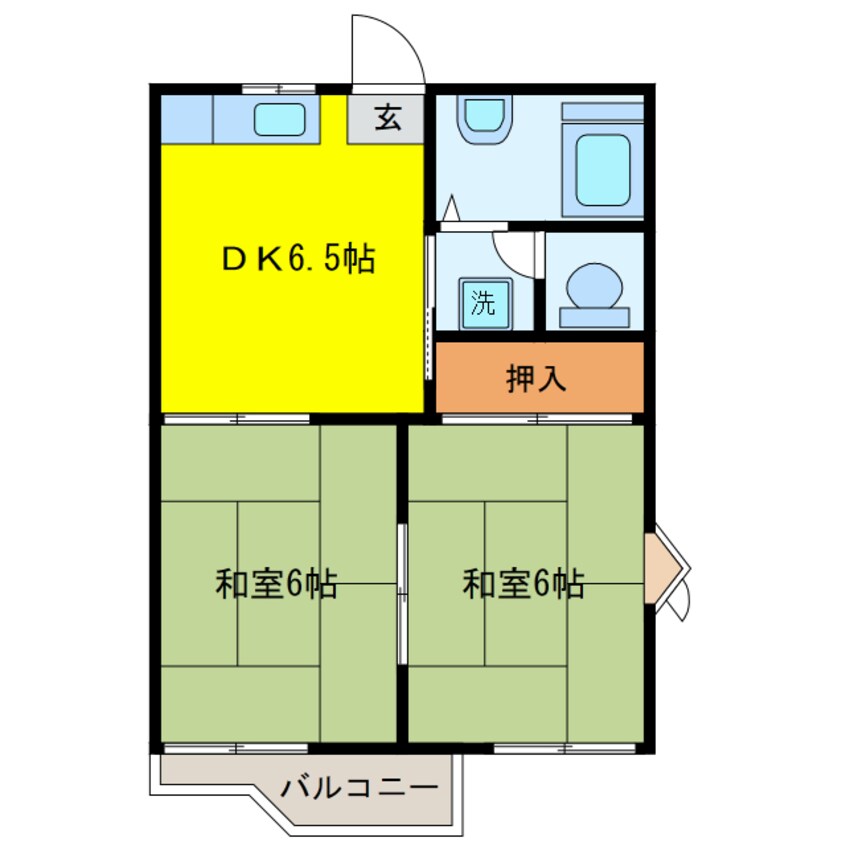 間取図 タウニー寿Ⅱ