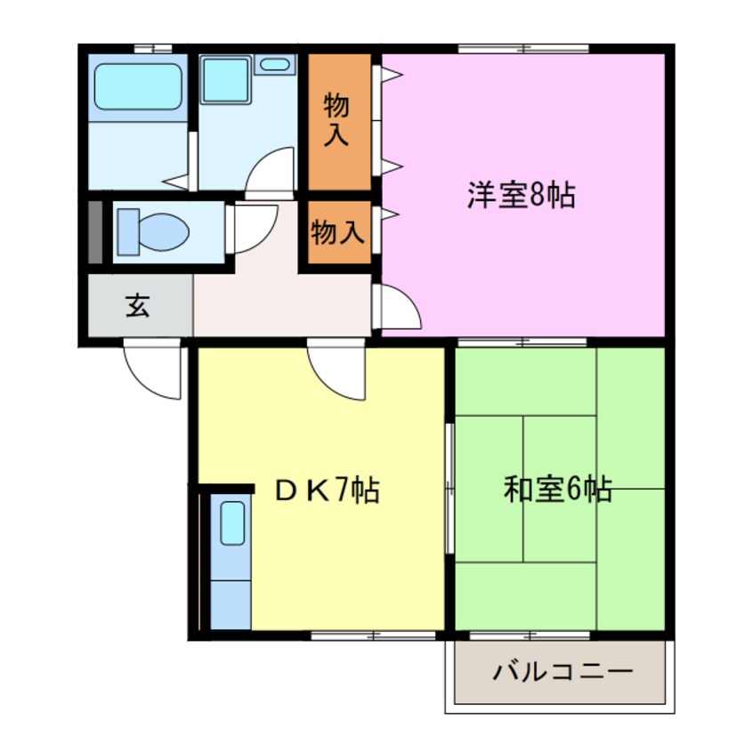 間取図 カーサみやにし